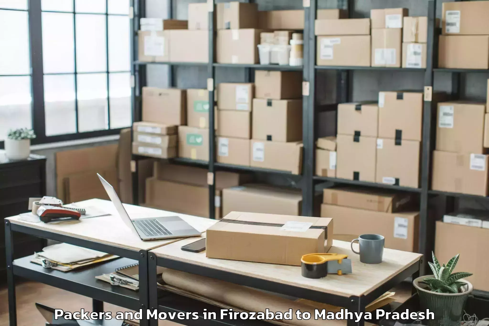 Top Firozabad to Dabra Packers And Movers Available